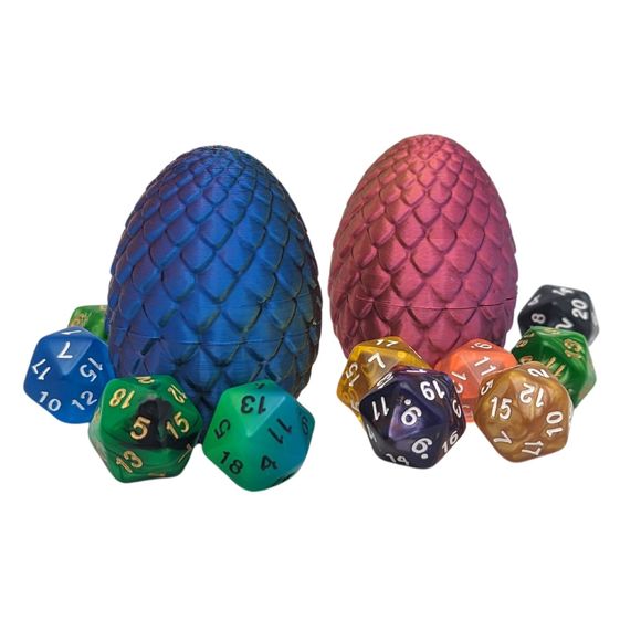 Mystery Dragon Egg and d20 Set | Perfect Gift for Dice Goblins and TTRPG player - Picture 1 of 6